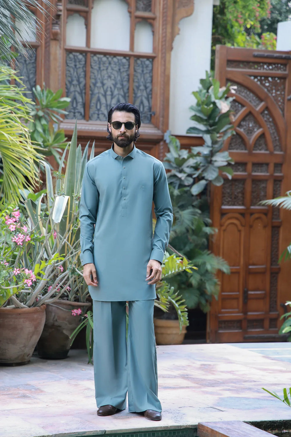 Humayun Alamgir — Mint Green Kurta Farshi Pajama