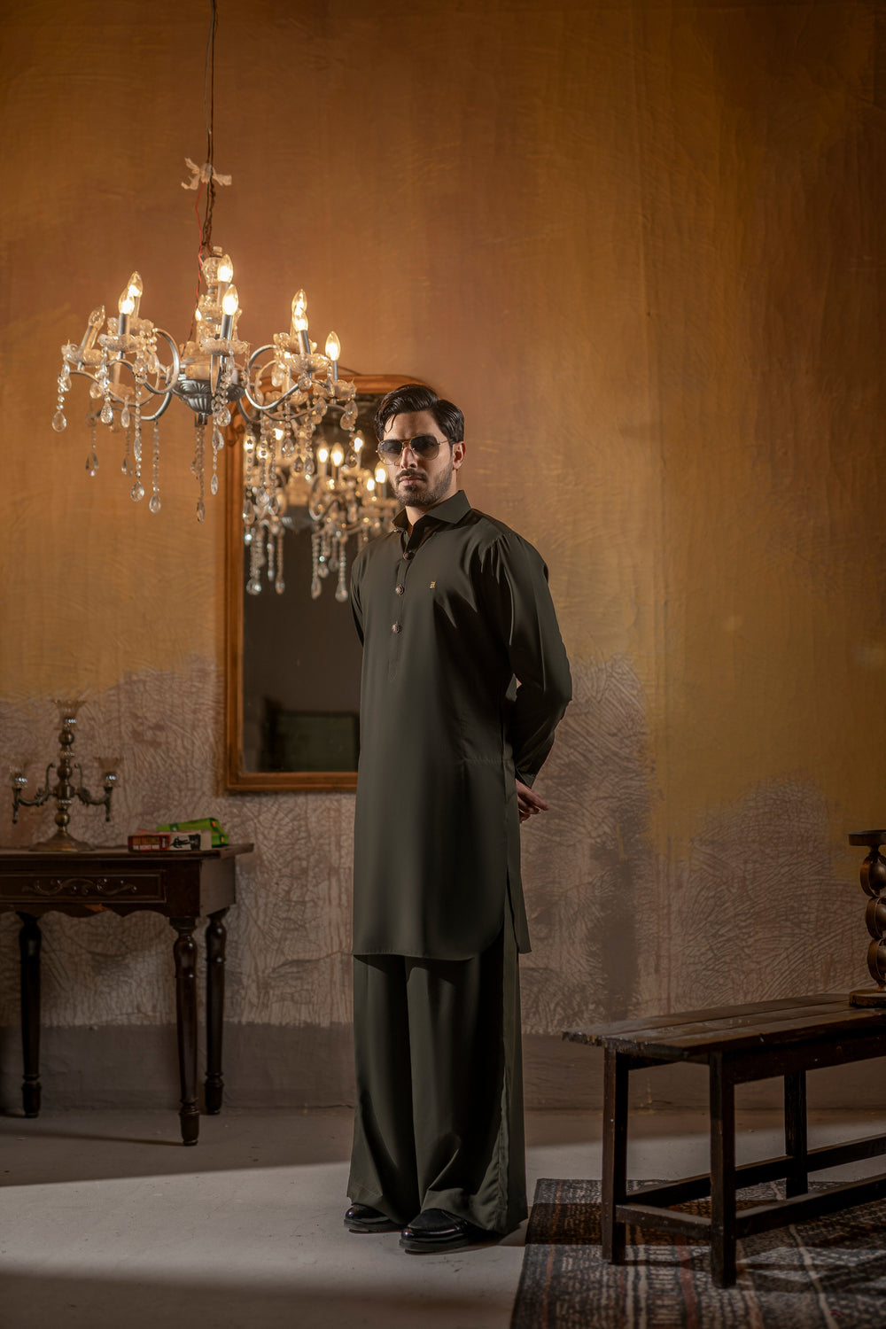 Kunzul Channar — Dark green farshi